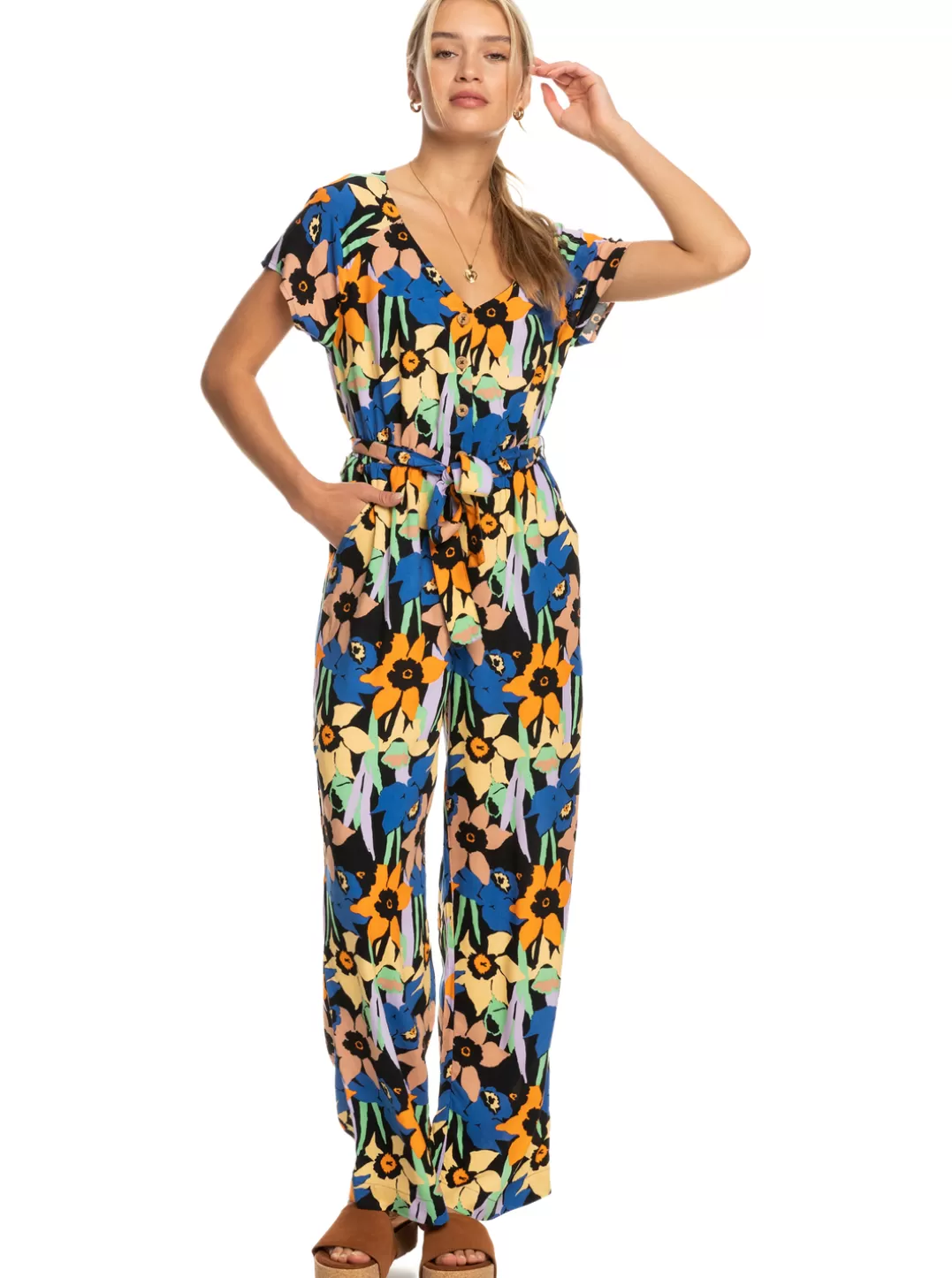 Breeze Of Sea - Enkellange Jumpsuit Voor Dames*Roxy Cheap