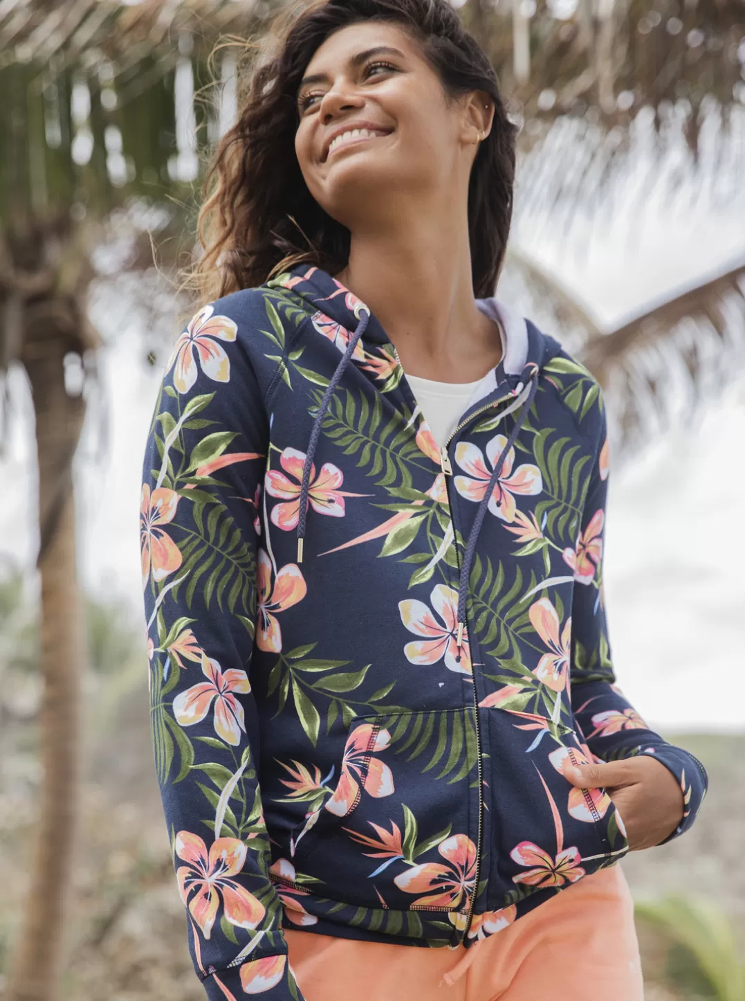 Dive Deep - Hoodie Met Rits Voor Dames*Roxy Sale