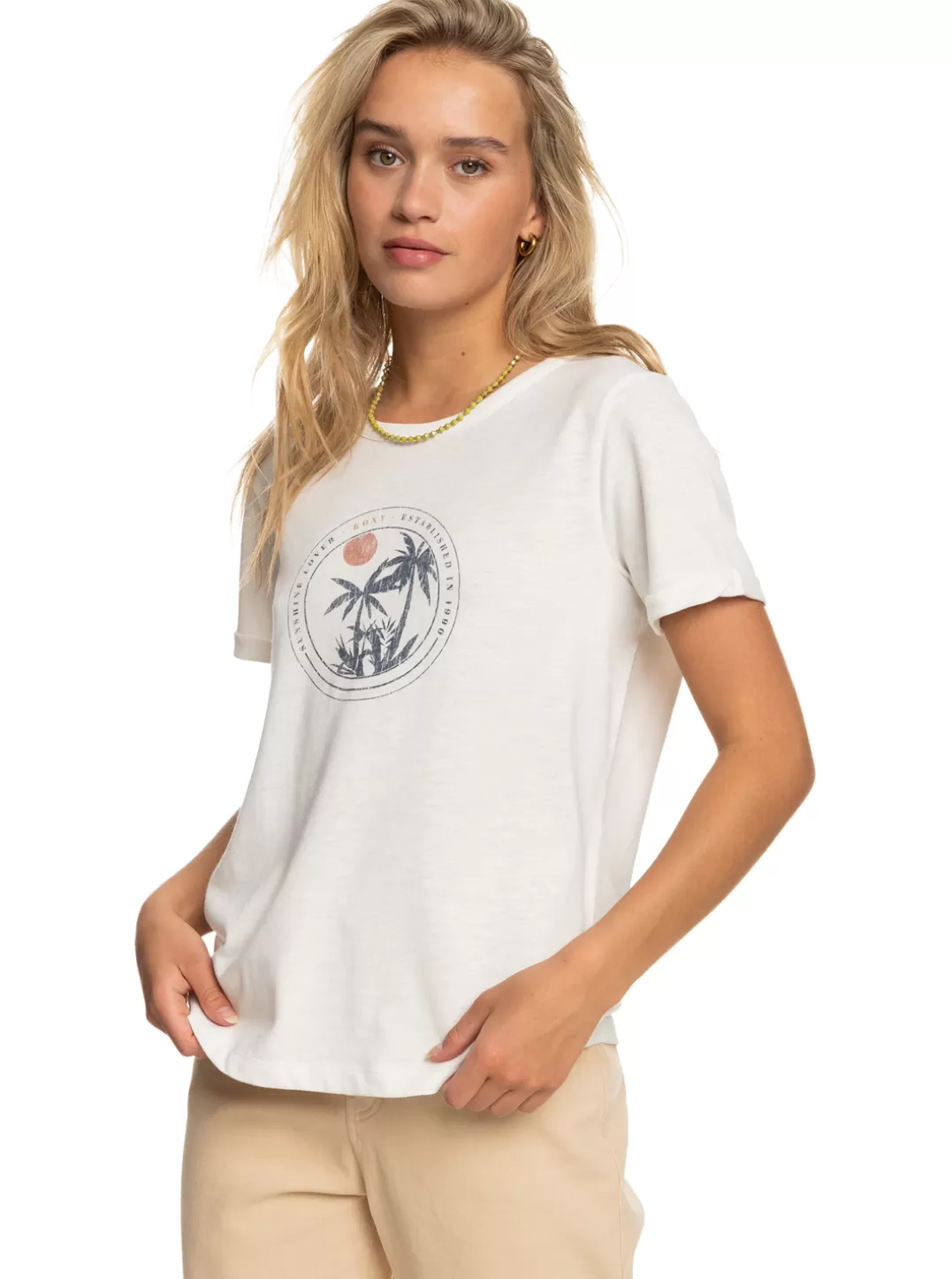 Ocean After - T-Shirt Voor Dames*Roxy Clearance