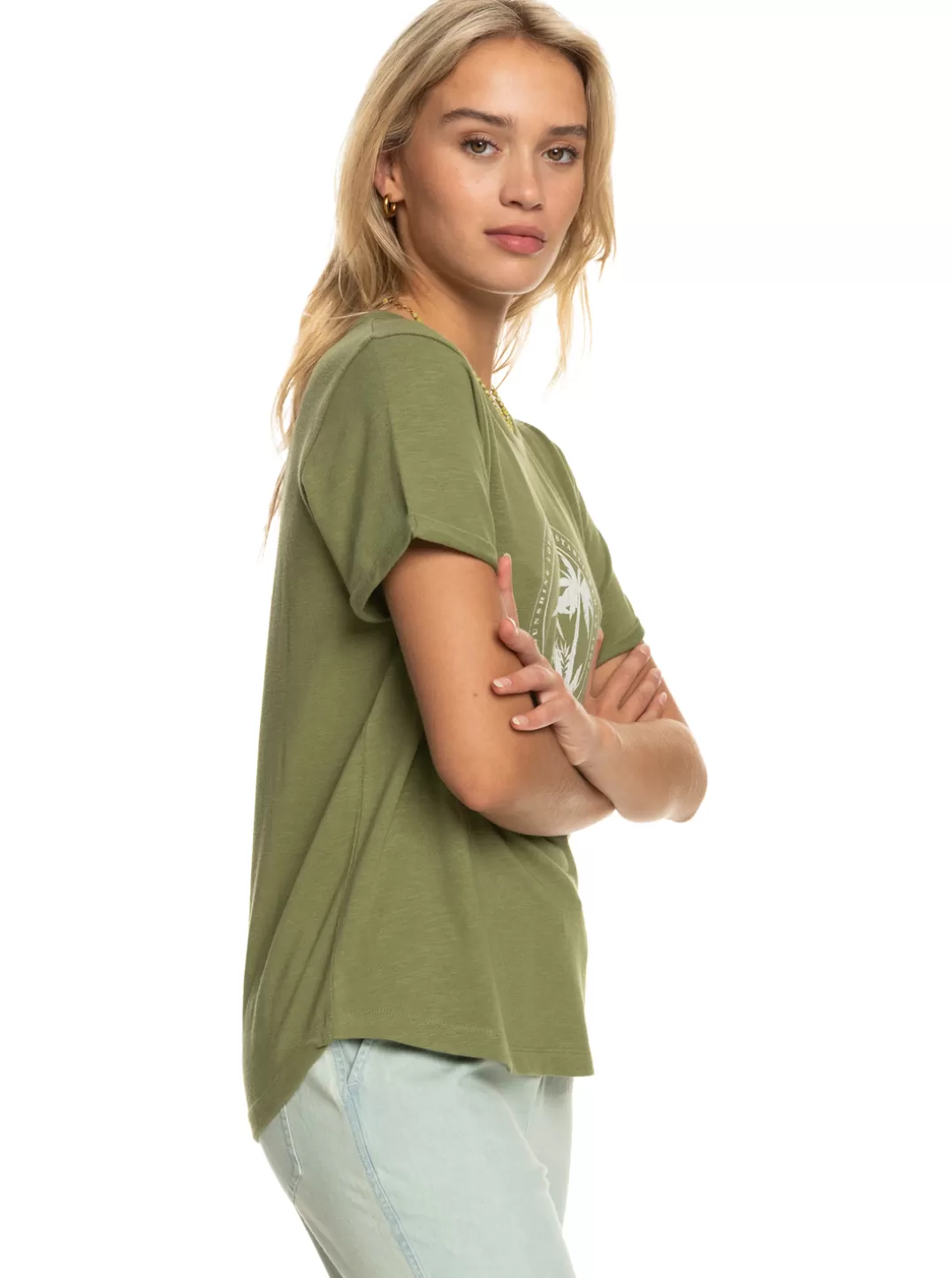 Ocean After - T-Shirt Voor Dames*Roxy Clearance