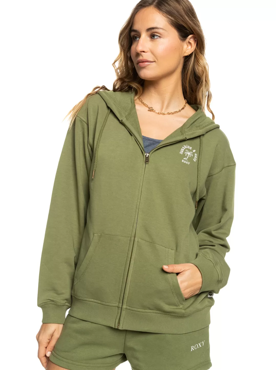 Surf Stoked - Hoodie Met Rits Voor Dames*Roxy Online